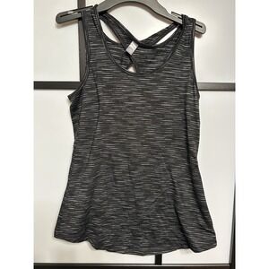 Joe Fresh Active Tank‎ Womens Size S Black Athletic Scoop